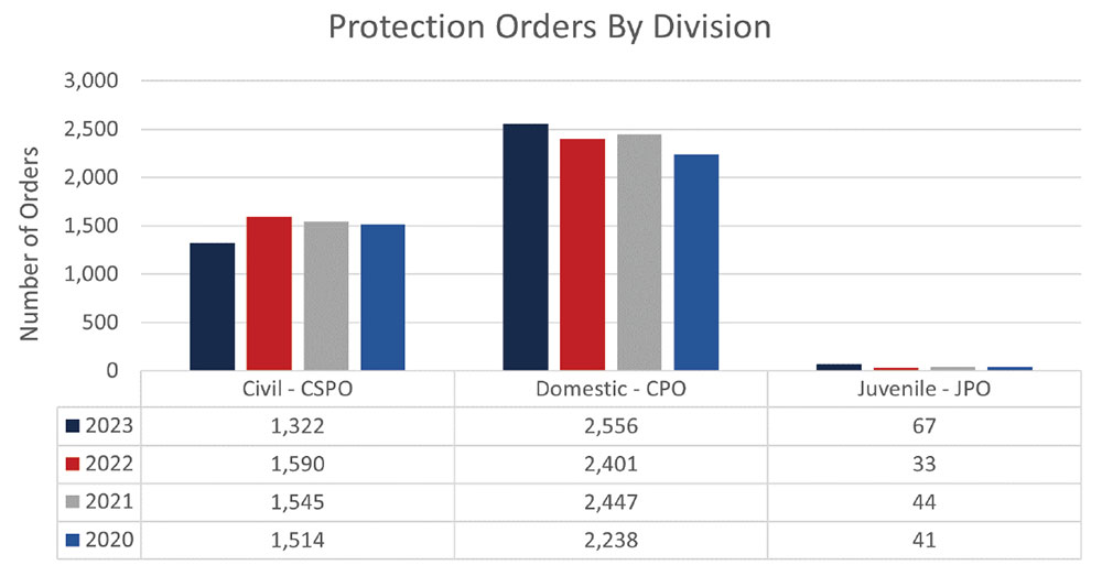 Protection Orders By Division