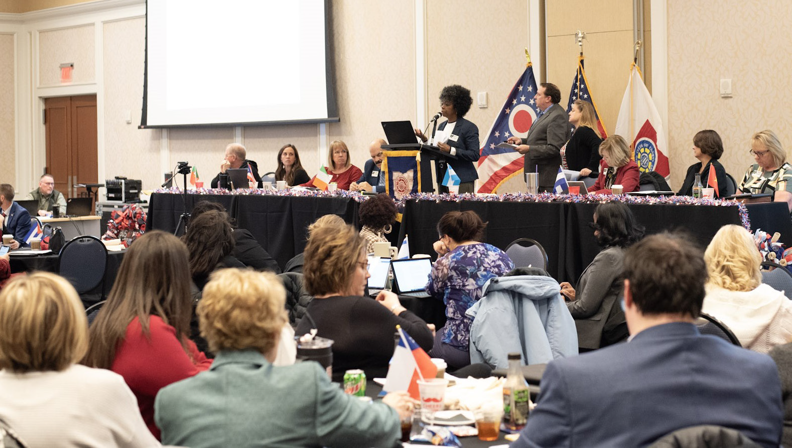 Sharlene Chance, Director of Legal Compliance, training at the 2024 OCCA Winter Conference
