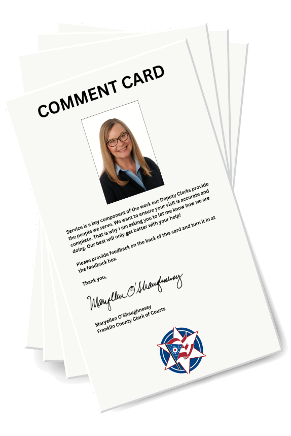 Stay Connected Comment Card